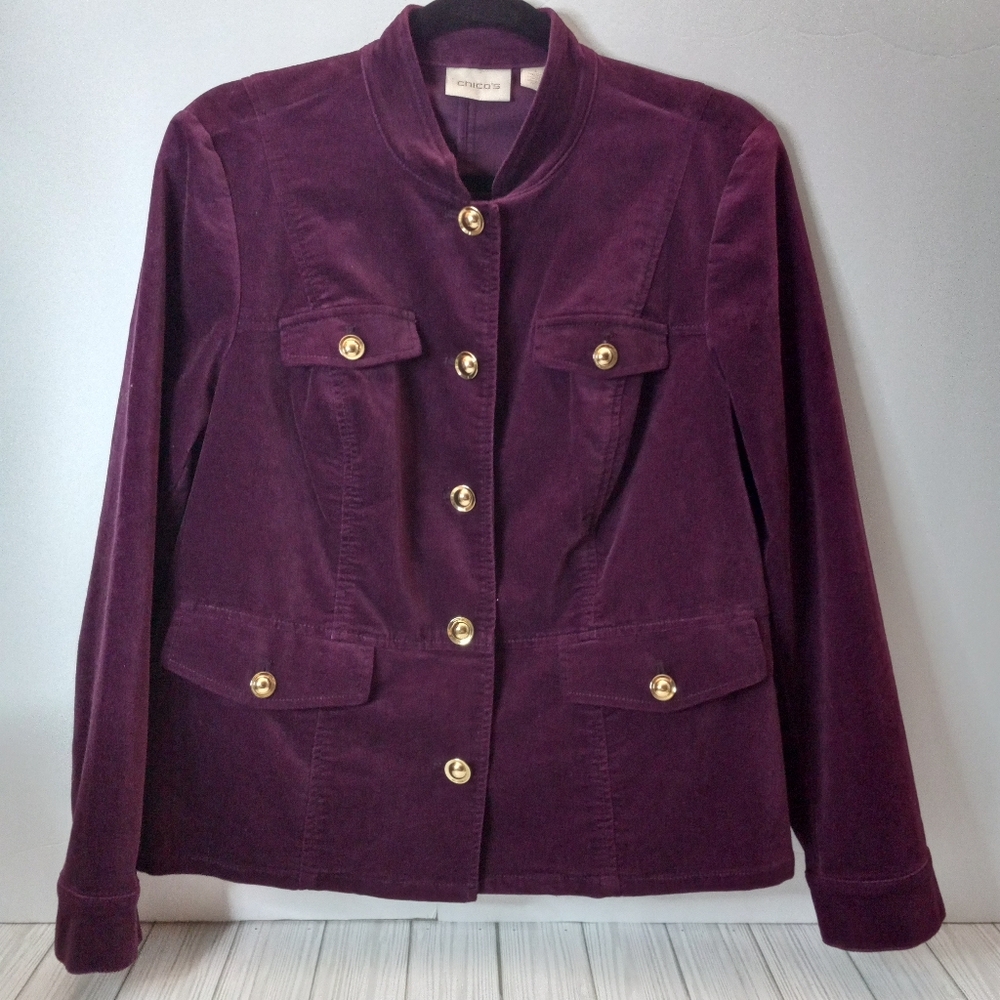 Chico's Velvet Blazer Jacket